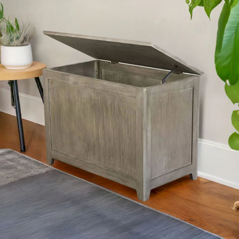 Solid Bamboo Storage Bench