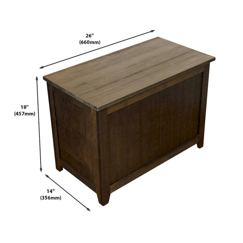 Carbon Loft Molyneux Solid Bamboo Storage Bench