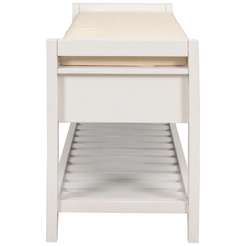 Multi-purpose Shoe Rack with Cushioned Seat and Drawers