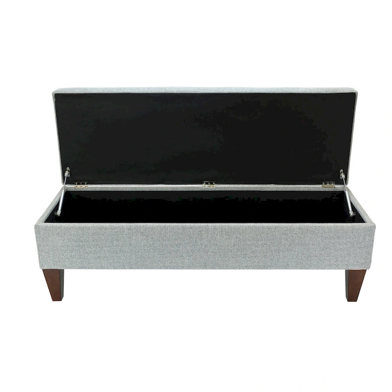 Brooke NOVA Fabric/ Wood Button-tufted Long Storage Bench