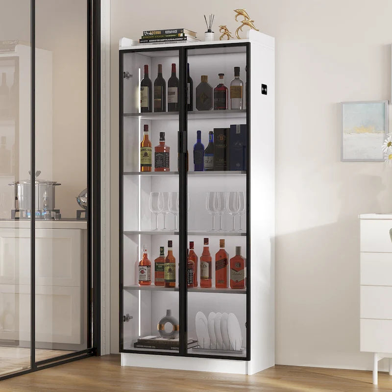 Dining Cabinet with LED light - N/A