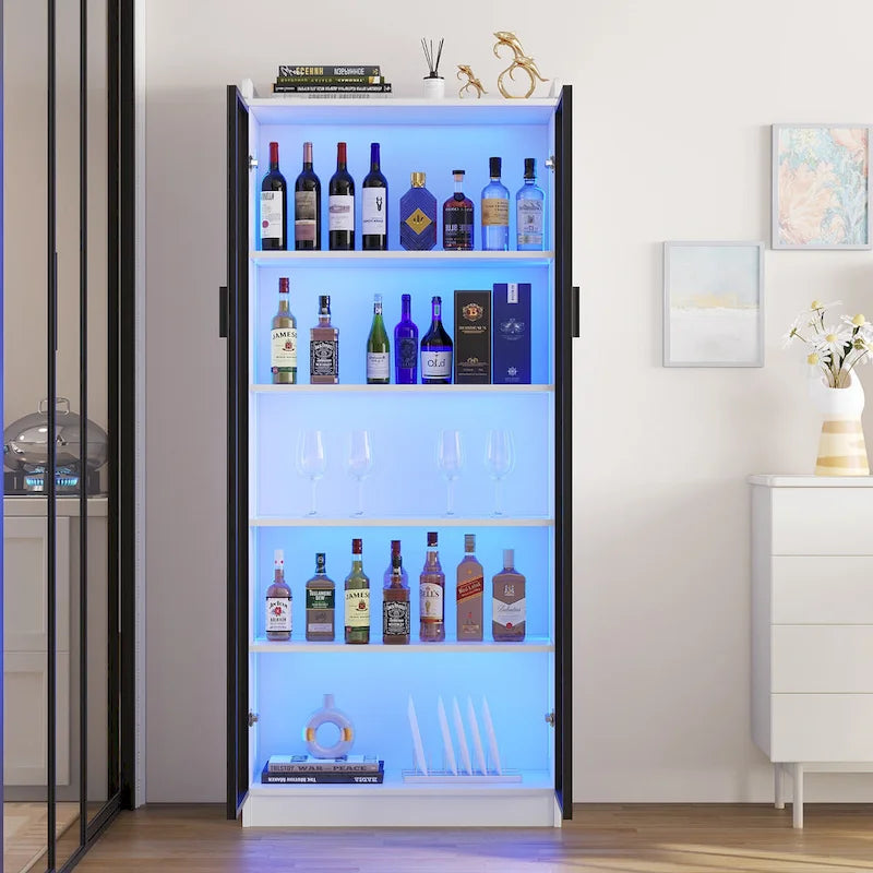Dining Cabinet with LED light - N/A