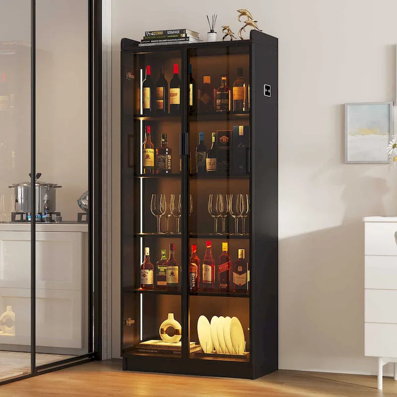 Dining Cabinet with LED light - N/A