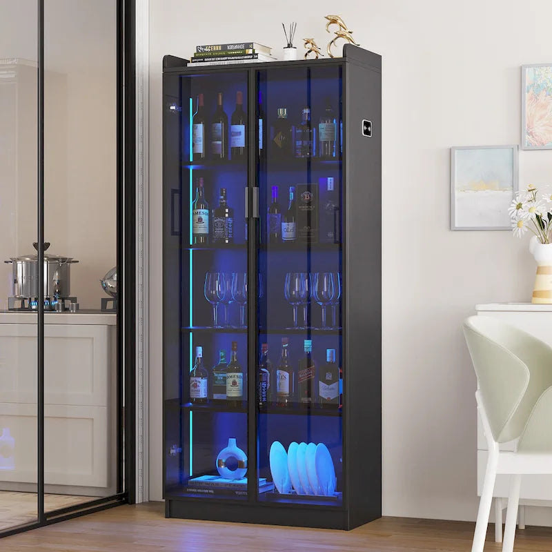 Dining Cabinet with LED light - N/A