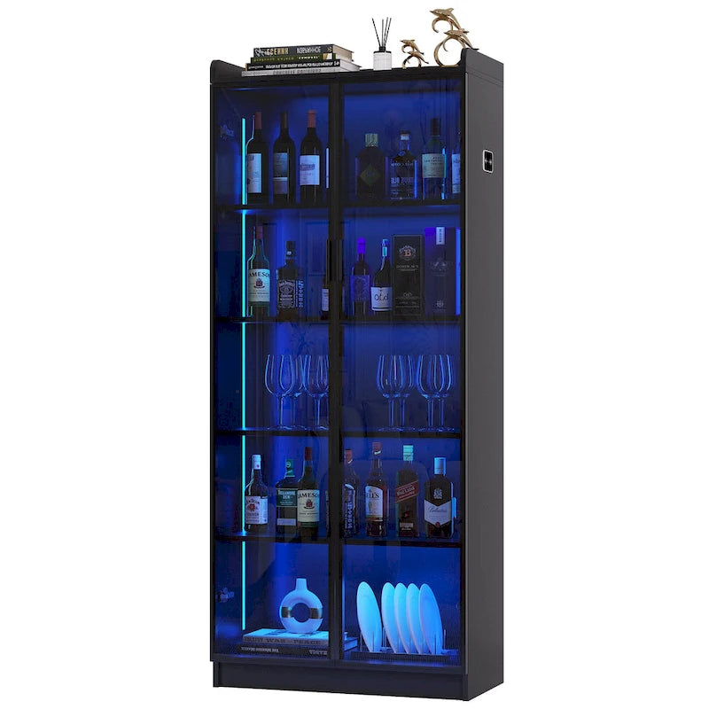 Dining Cabinet with LED light - N/A