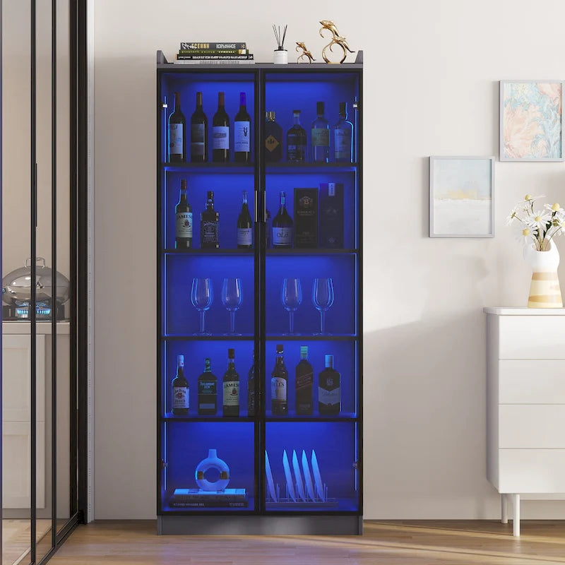 Dining Cabinet with LED light - N/A