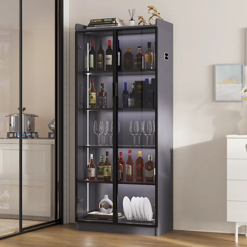 Dining Cabinet with LED light - N/A