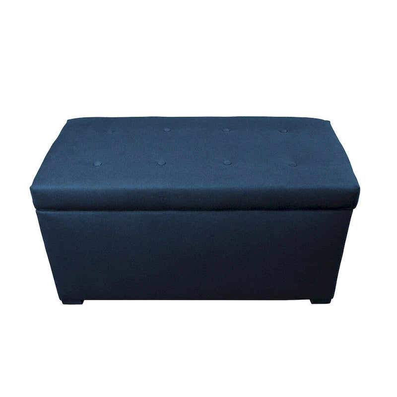 MJL Furniture Angela 8 Button Tufted Dawson7 Storage Trunk Bench