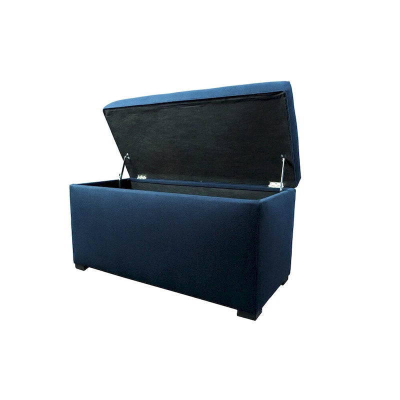MJL Furniture Angela 8 Button Tufted Dawson7 Storage Trunk Bench