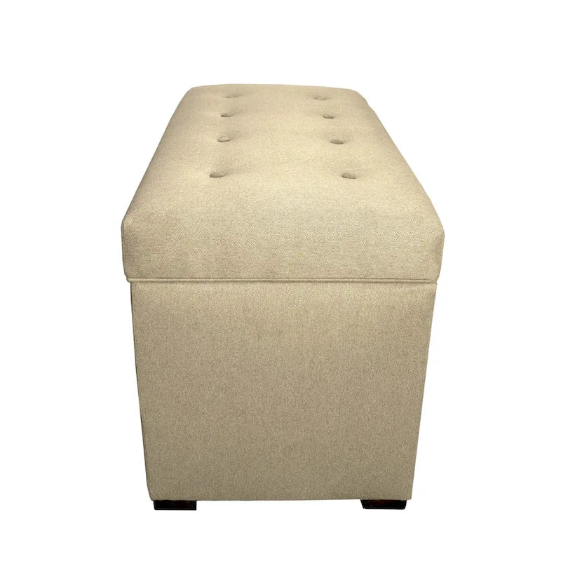 MJL Furniture Angela 8 Button Tufted Dawson7 Storage Trunk Bench