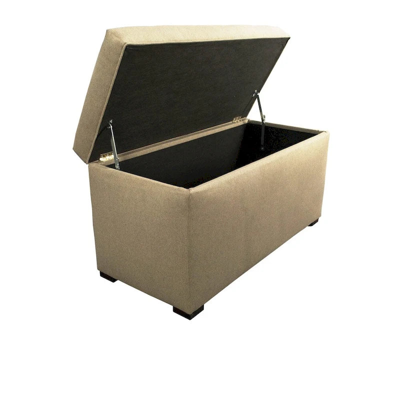 MJL Furniture Angela 8 Button Tufted Dawson7 Storage Trunk Bench
