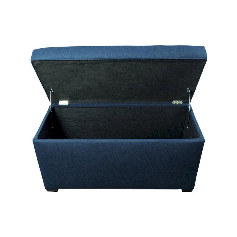 MJL Furniture Angela 8 Button Tufted Dawson7 Storage Trunk Bench