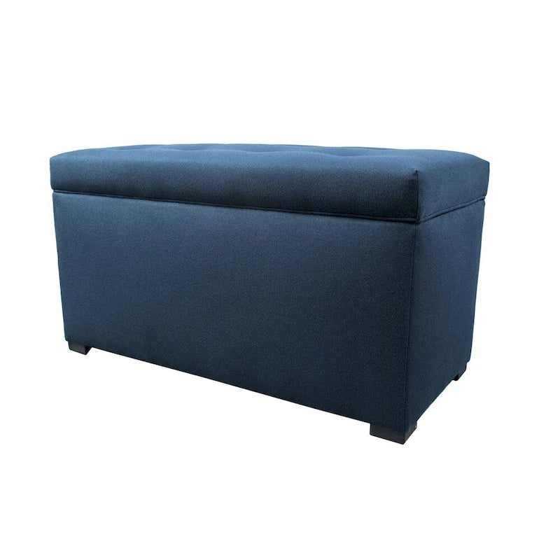 MJL Furniture Angela 8 Button Tufted Dawson7 Storage Trunk Bench