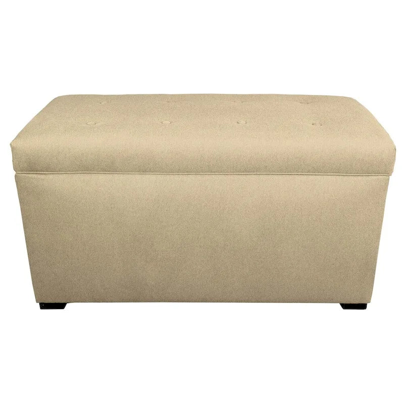 MJL Furniture Angela 8 Button Tufted Dawson7 Storage Trunk Bench