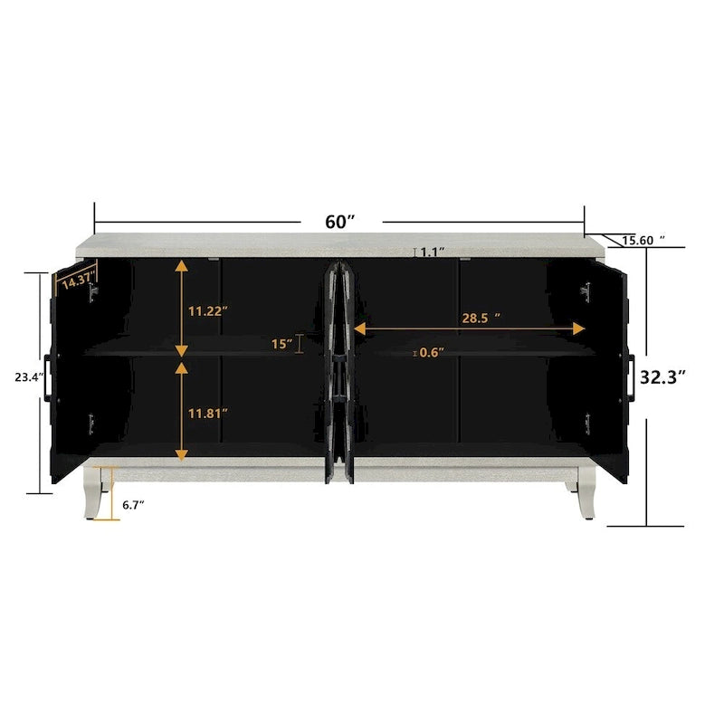 Stronger Vintage Style Buffet Cabinet