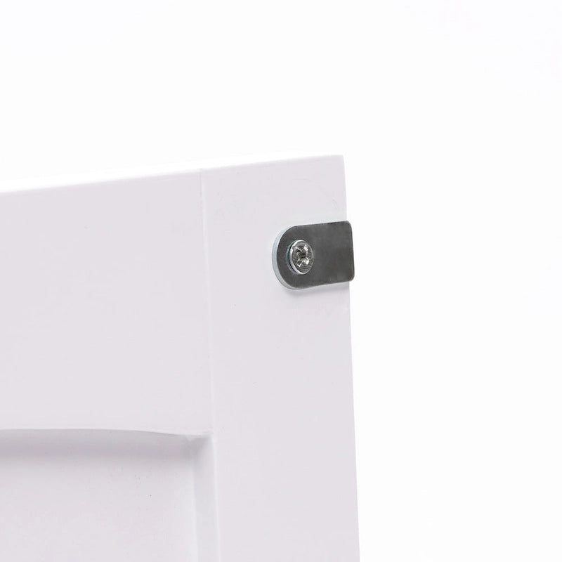White and Black Wood Bathroom Storage Linen Cabinet - 31.9 H x 23.6 W x 11.8 D