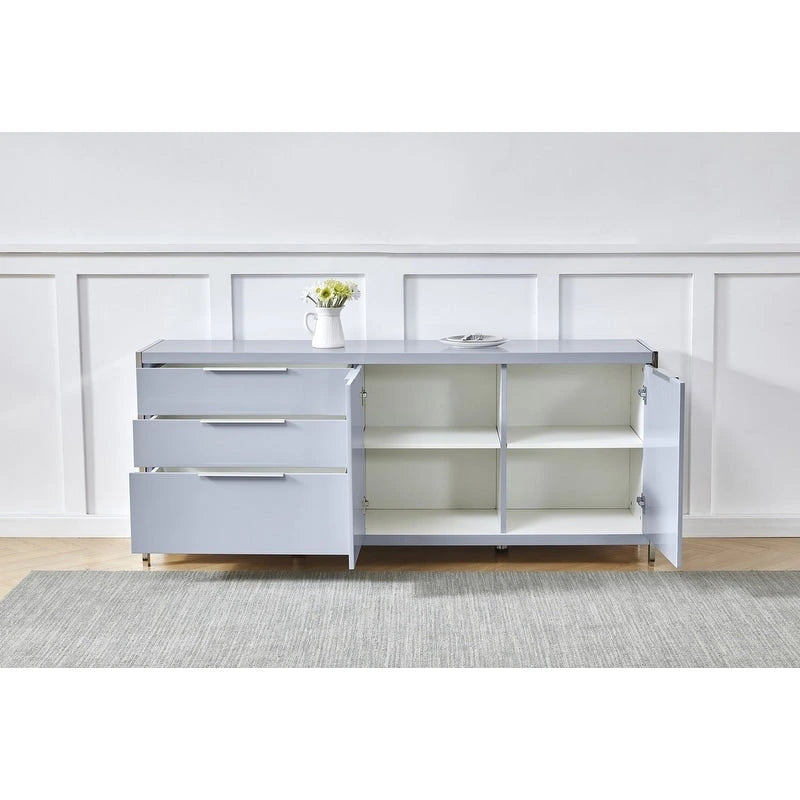 Best Quality Furniture Modern Lacquer 3-drawer Cabinet