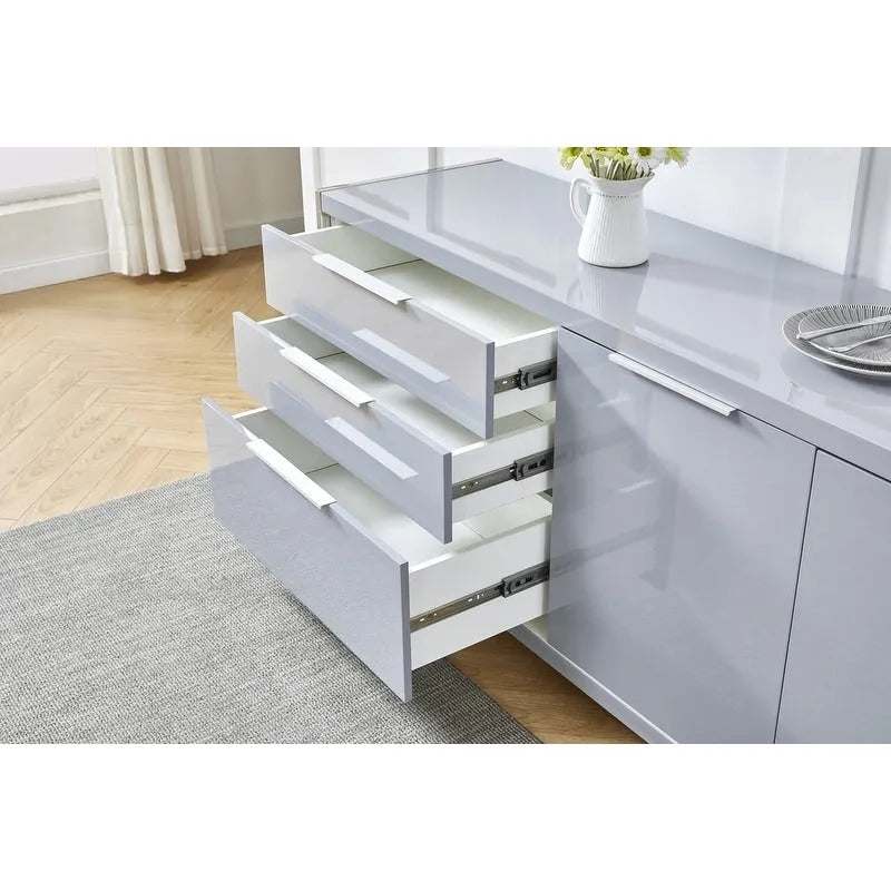 Best Quality Furniture Modern Lacquer 3-drawer Cabinet