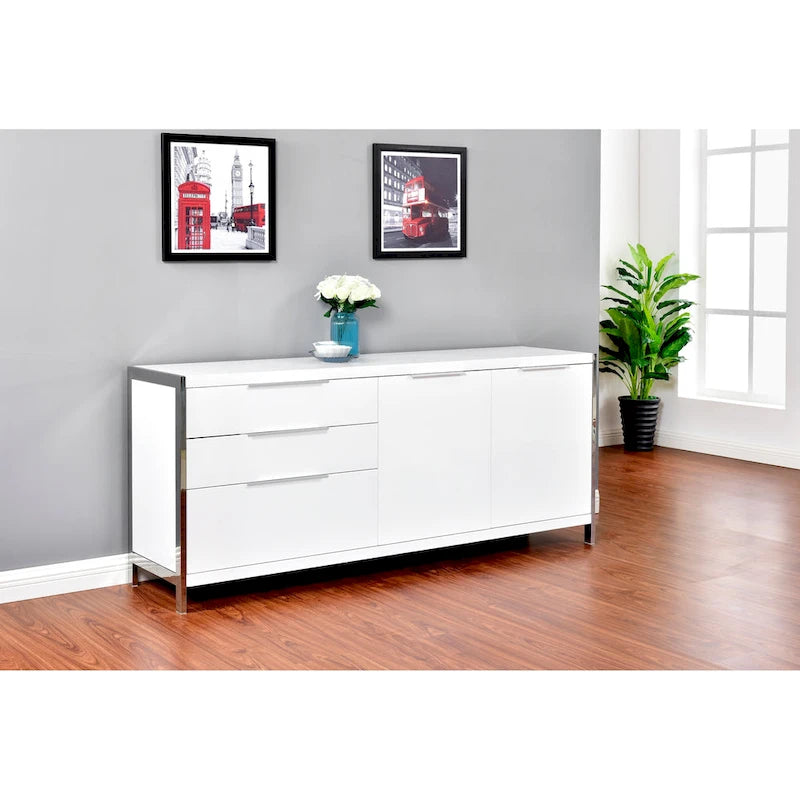 Best Quality Furniture Modern Lacquer 3-drawer Cabinet