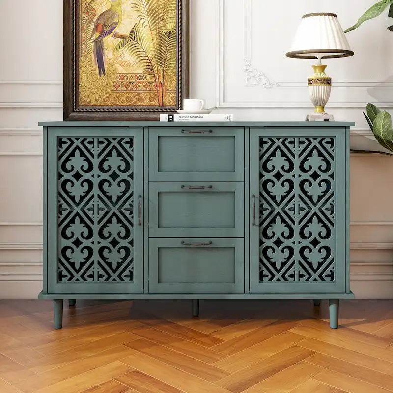 Accent Storage Cabinet with 2 Doors and 3 Drawers