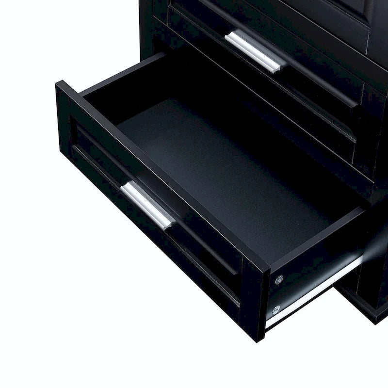 Bathroom Tall Storage Cabinet with Three Drawers