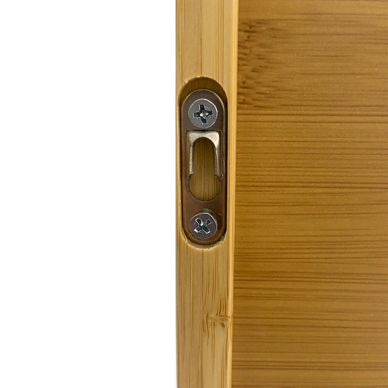 Bamboo Wall Mounted Cabinet Hanging Storage Cabinet with 3 Shelves