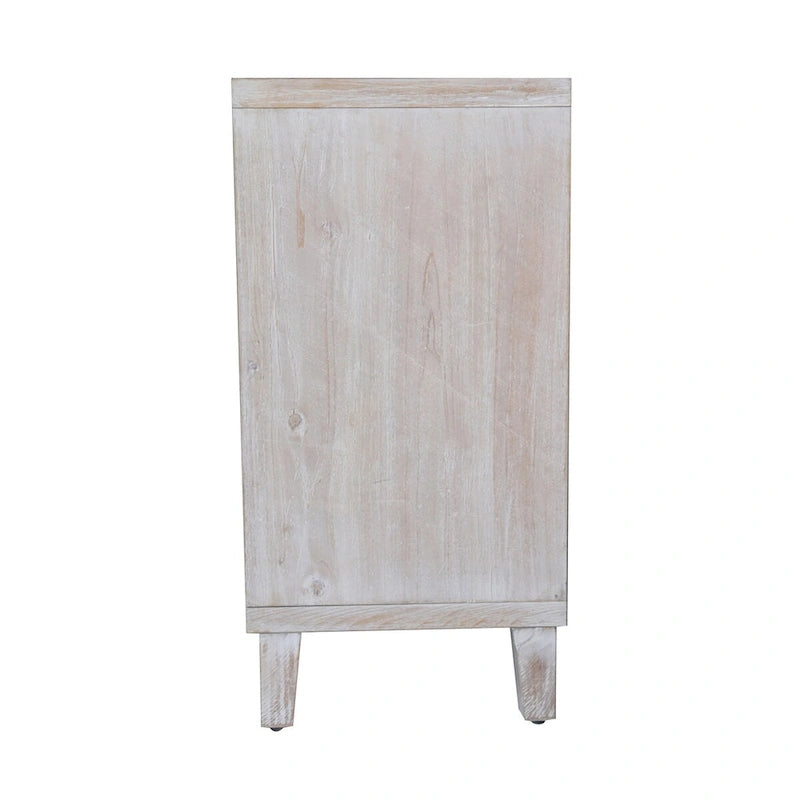 Accent Cabinet 4 Door Wooden Cabinet Sideboard Buffet Server Cabinet - N/A