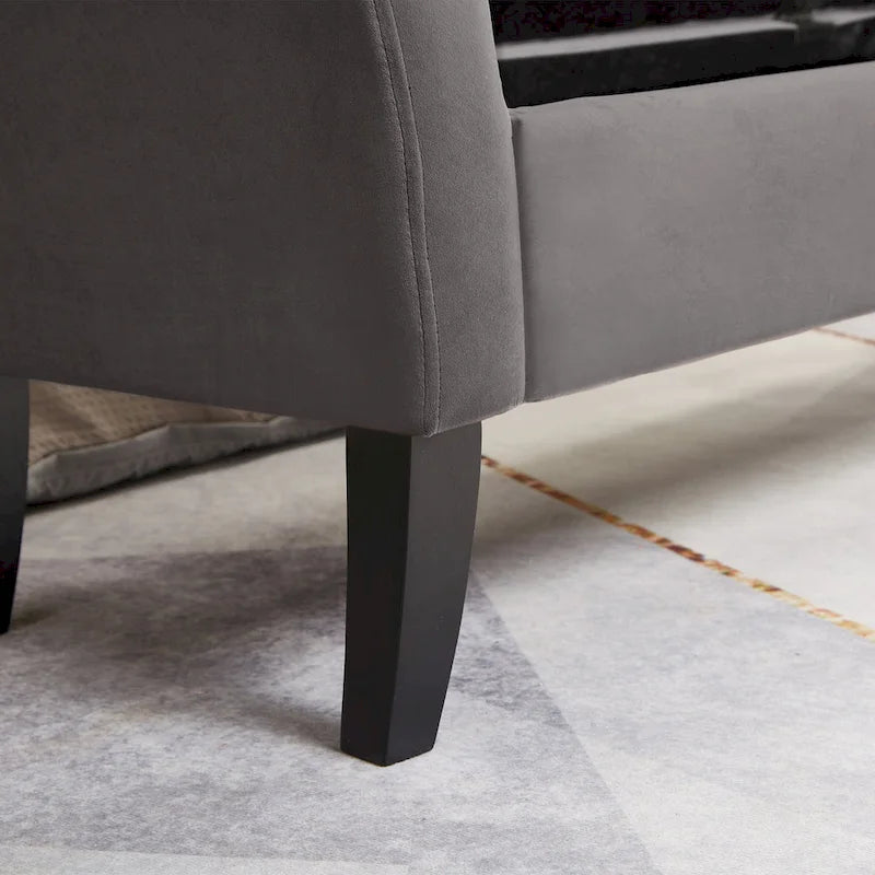 51.5 Velvet Bench with Storage