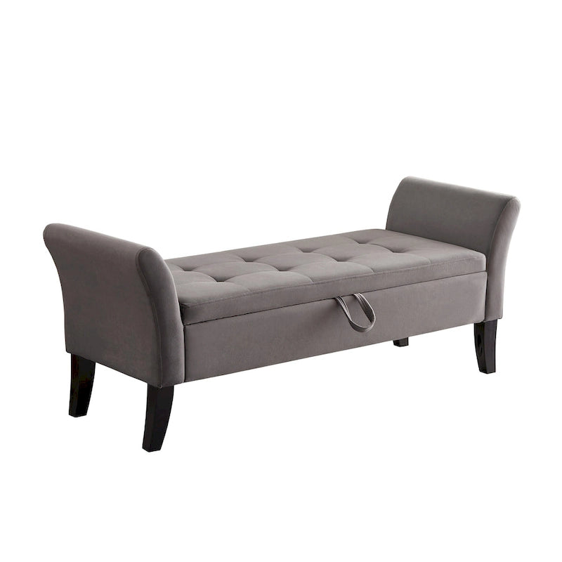 51.5 Velvet Bench with Storage