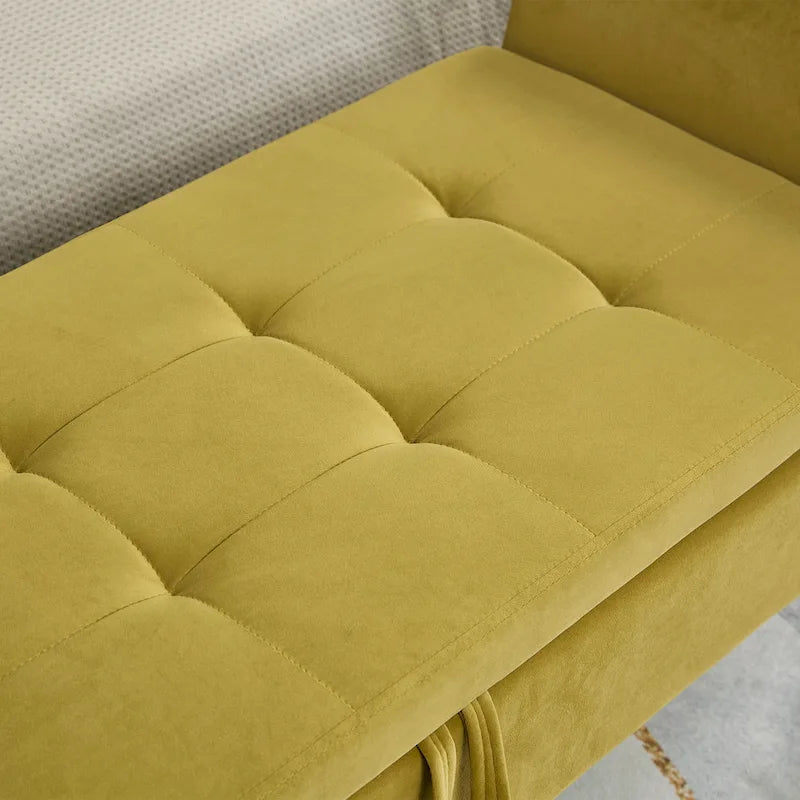 51.5 Velvet Bench with Storage