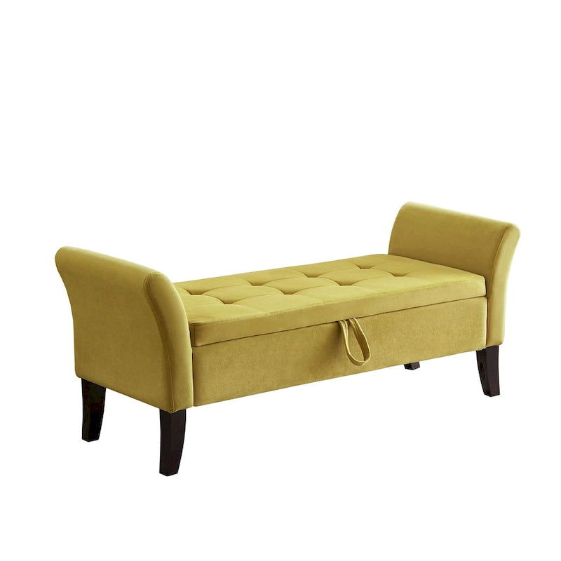 51.5 Velvet Bench with Storage