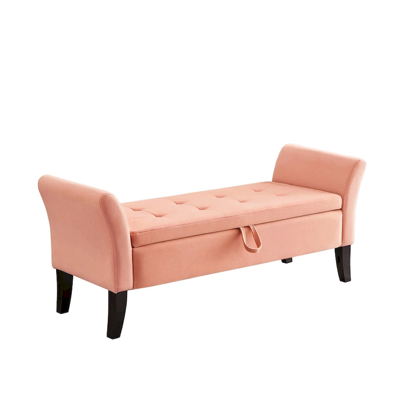 51.5 Velvet Bench with Storage