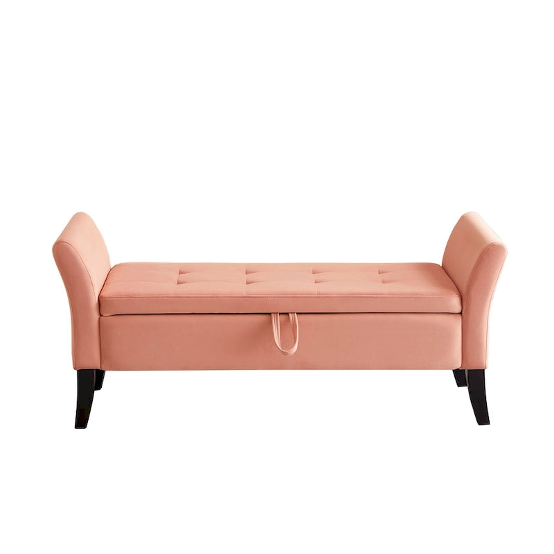 51.5 Velvet Bench with Storage