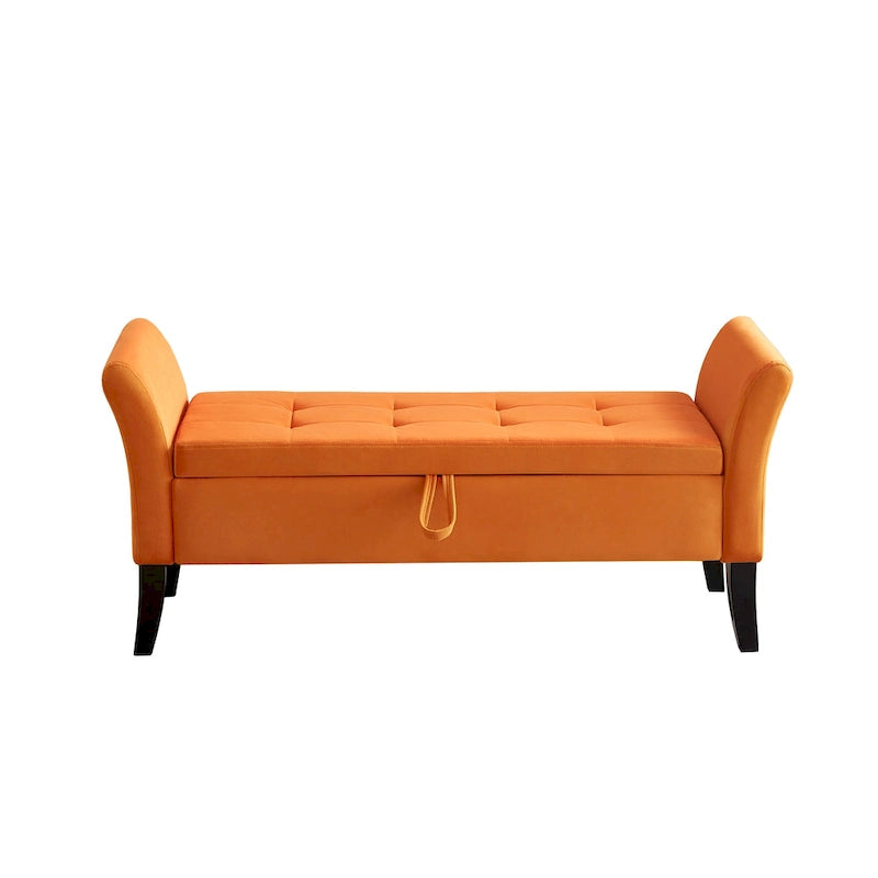 51.5 Velvet Bench with Storage