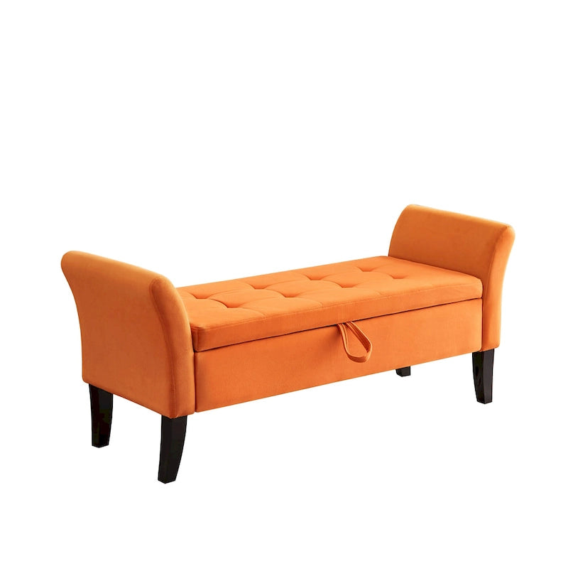 51.5 Velvet Bench with Storage
