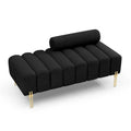 53.2 Width Modern End of Bed Bench Fabric Upholstered 2 Seater Sofa Couch Entryway Ottoman Bench