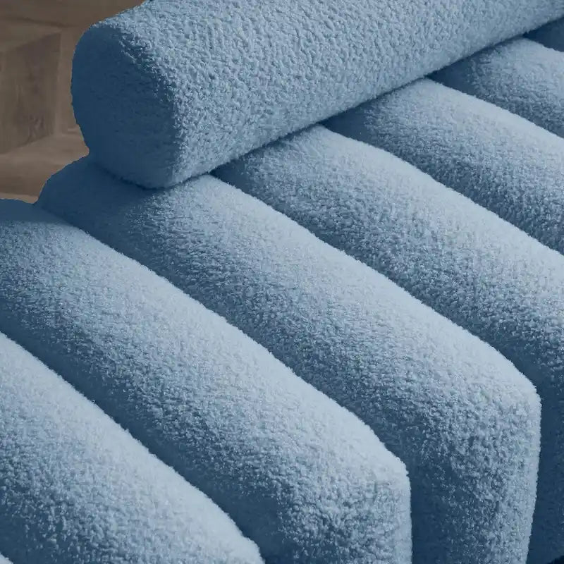 53.2 Width Modern End of Bed Bench Fabric Upholstered 2 Seater Sofa Couch Entryway Ottoman Bench