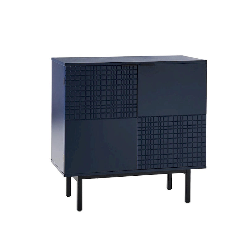 Arnold Modern 30Tall 2 Door Accent Cabinet with Metal Leg by HULALA HOME