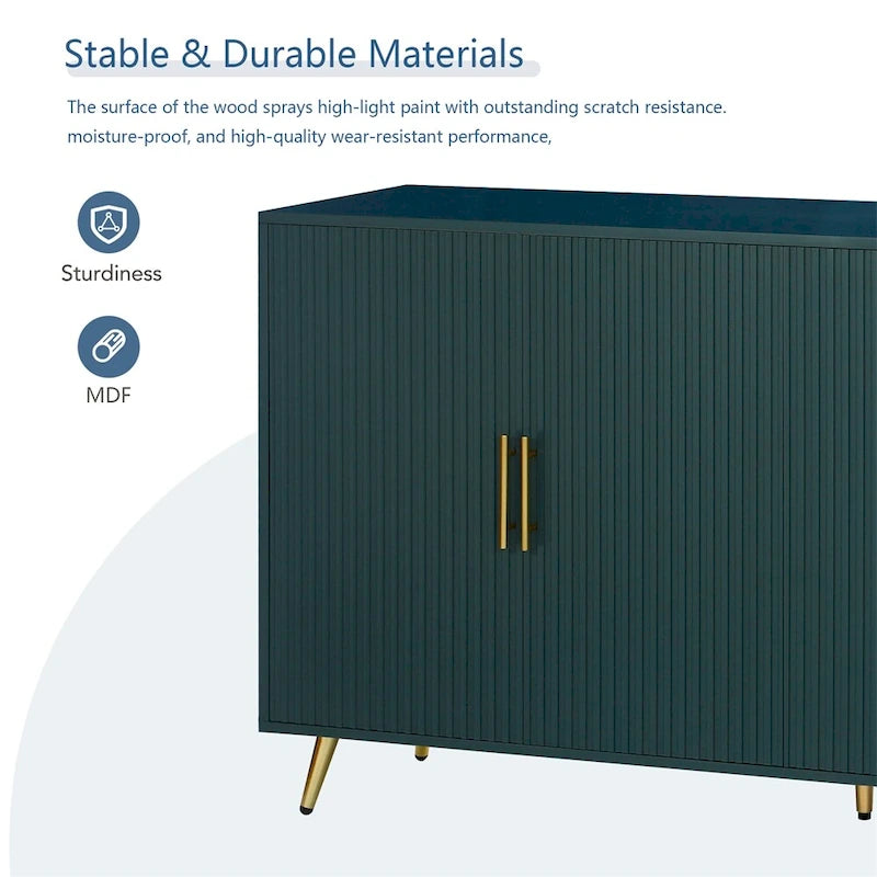 Sideboard Storage Cabinet & Adjustable Shelves for Living Room Bedroom