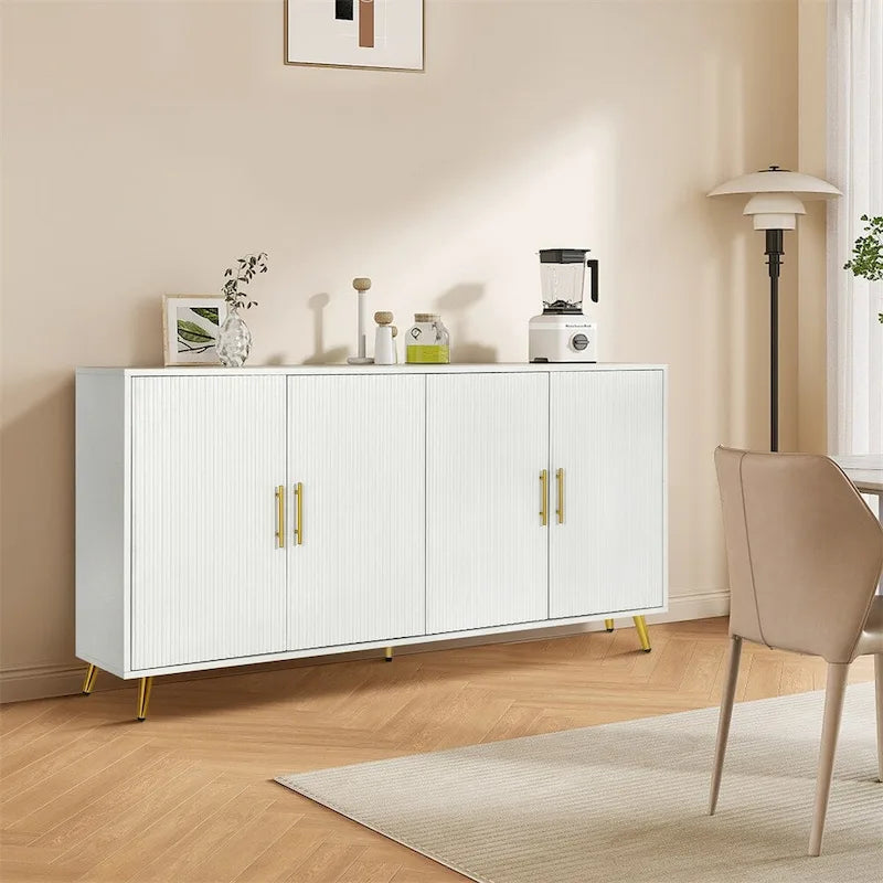 Sideboard Storage Cabinet & Adjustable Shelves for Living Room Bedroom