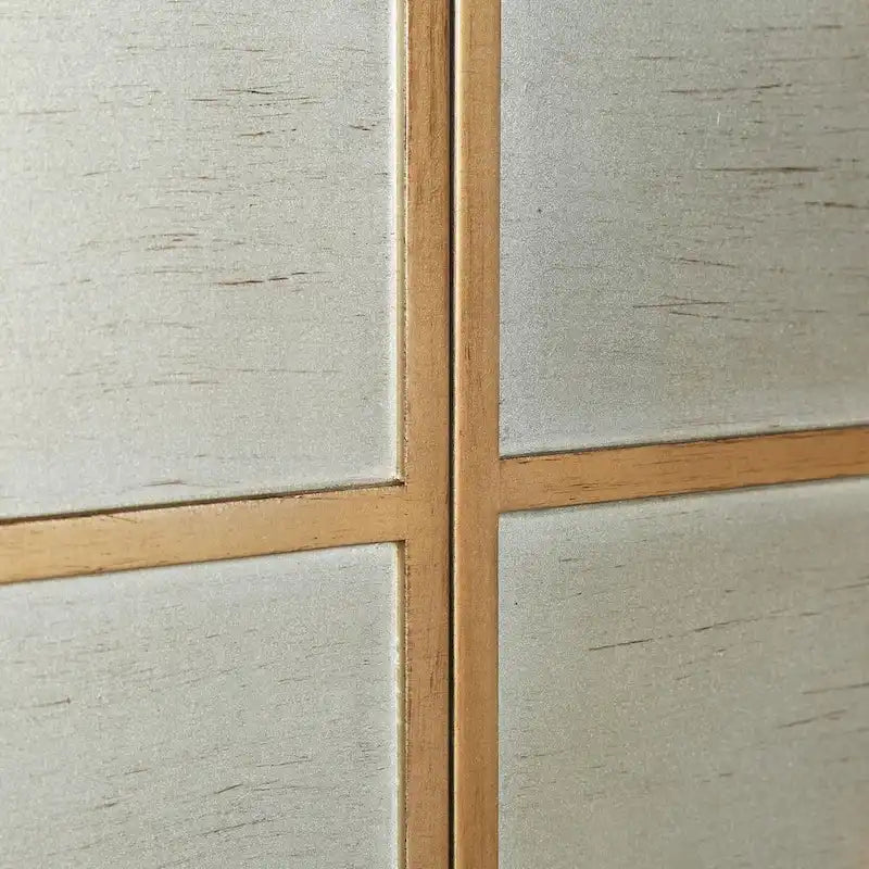 Delcey Mid-century Modern 2-Door Accent Cabinet Sideboard Brushed Brass Storage Shelf for Living/ Dining Room