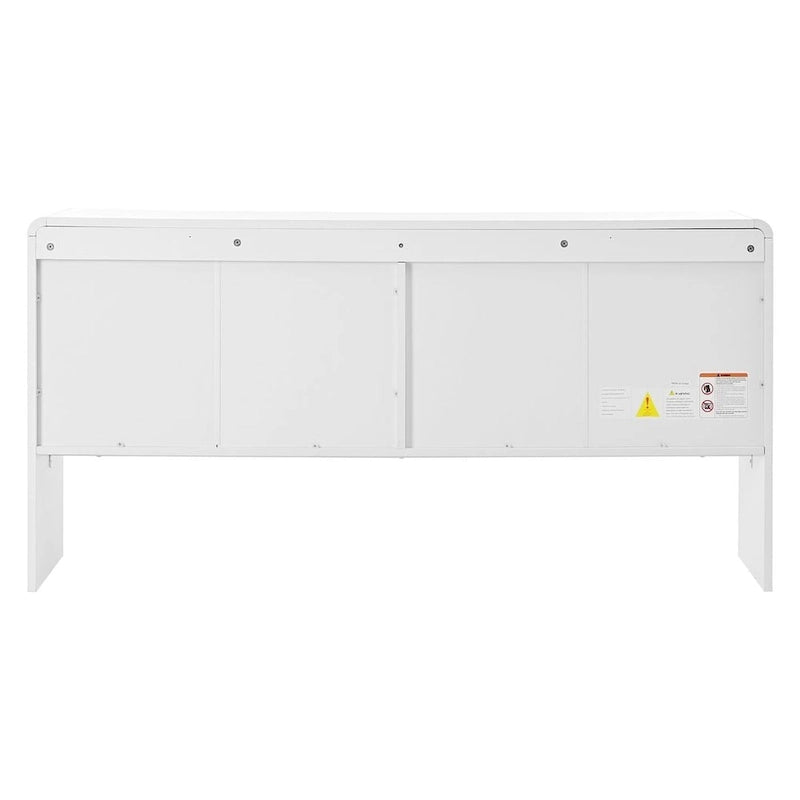60 Large Storage Cabinet Minimalist Space with 4 Doors Buffet/Sideboard