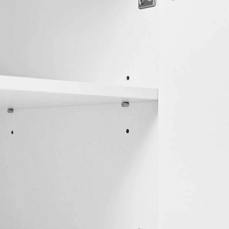 60 Large Storage Cabinet Minimalist Space with 4 Doors Buffet/Sideboard