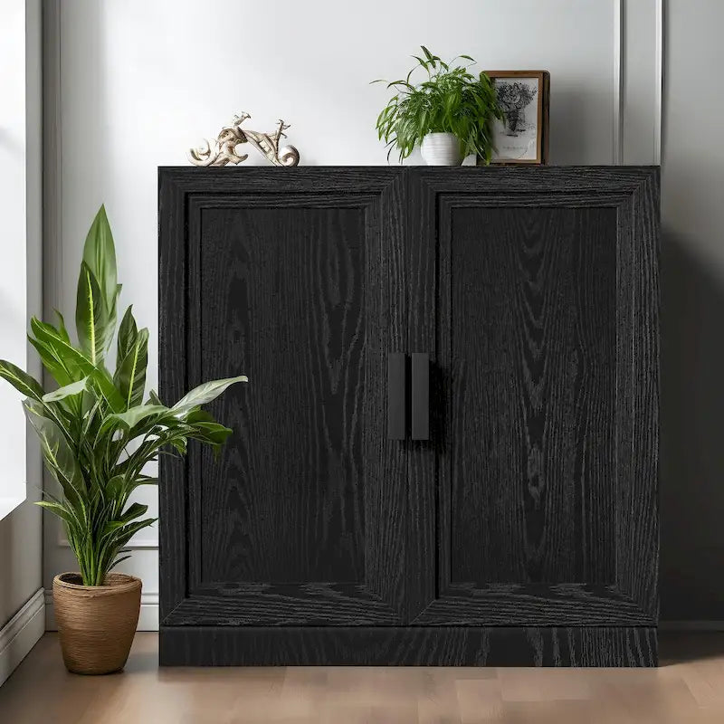 Storage Cabinet with Double Doors and Shelves 31