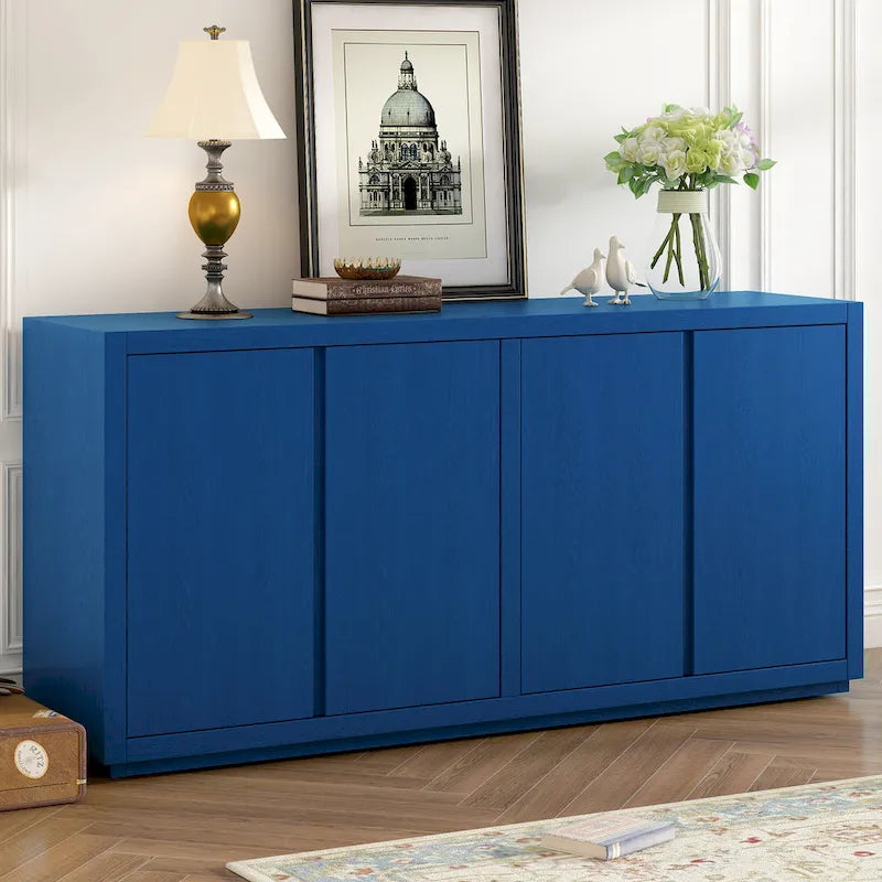 Four-Door Cabinet Sideboard with Ash Veneer