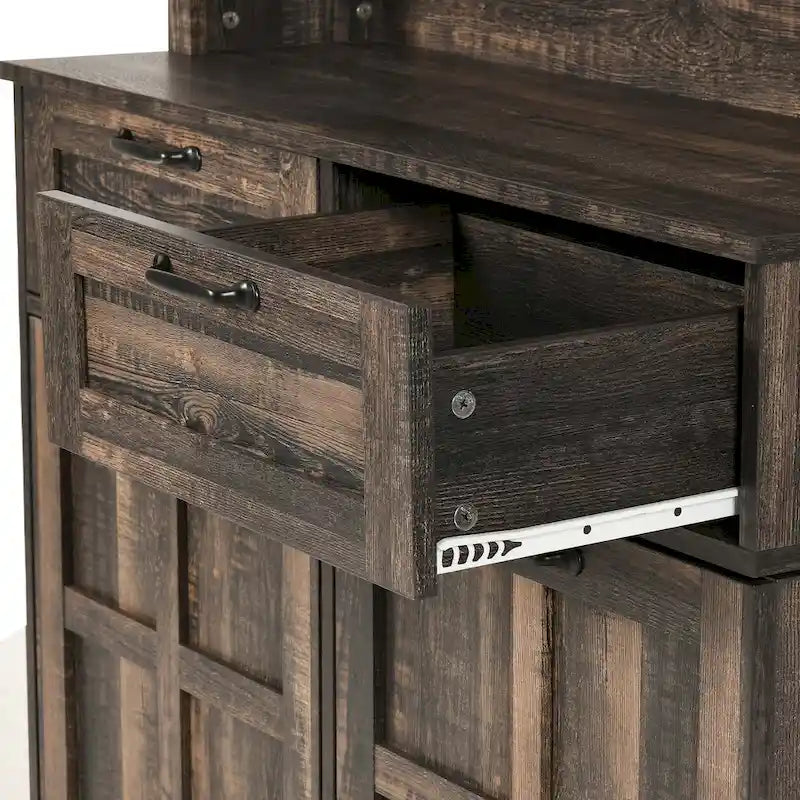 Farmhouse Kitchen Pantry Storage Cabinet