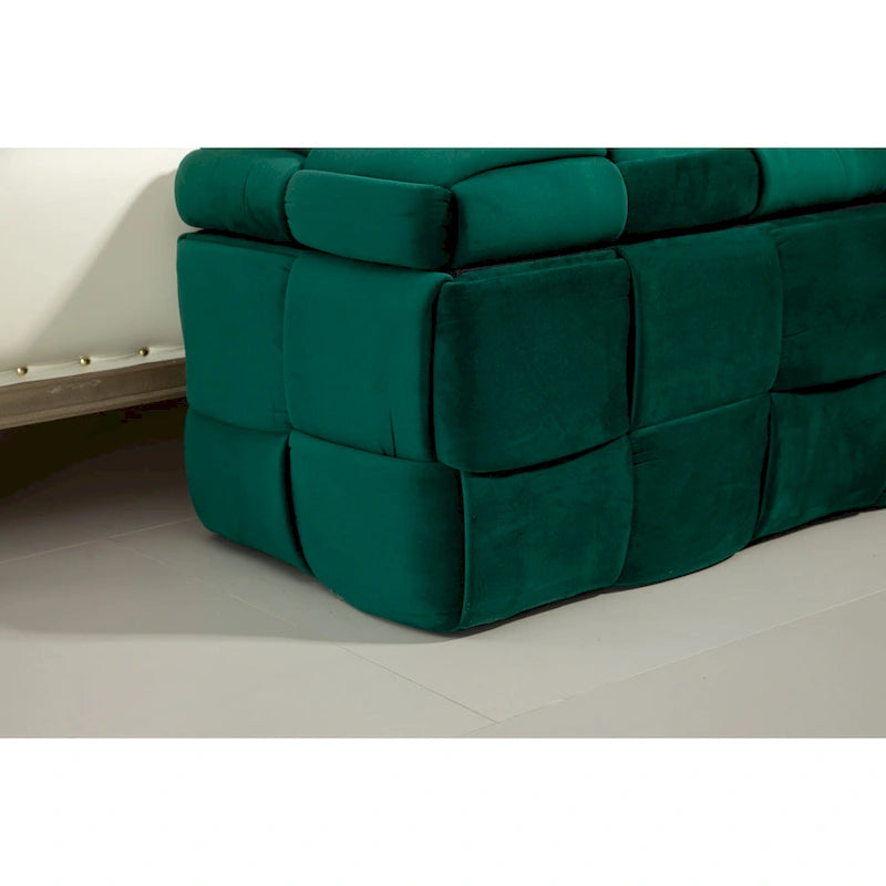 Storage Ottoman,Bedroom End Bench,Upholstered Fabric Storage Ottoman with Safety Hinge,Entryway Padded Footstool